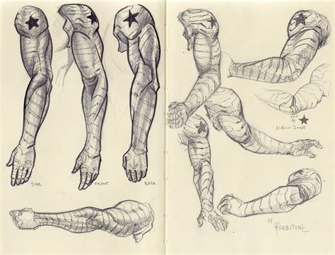 winter soldier arm template|bucky barnes metal arm drawing.